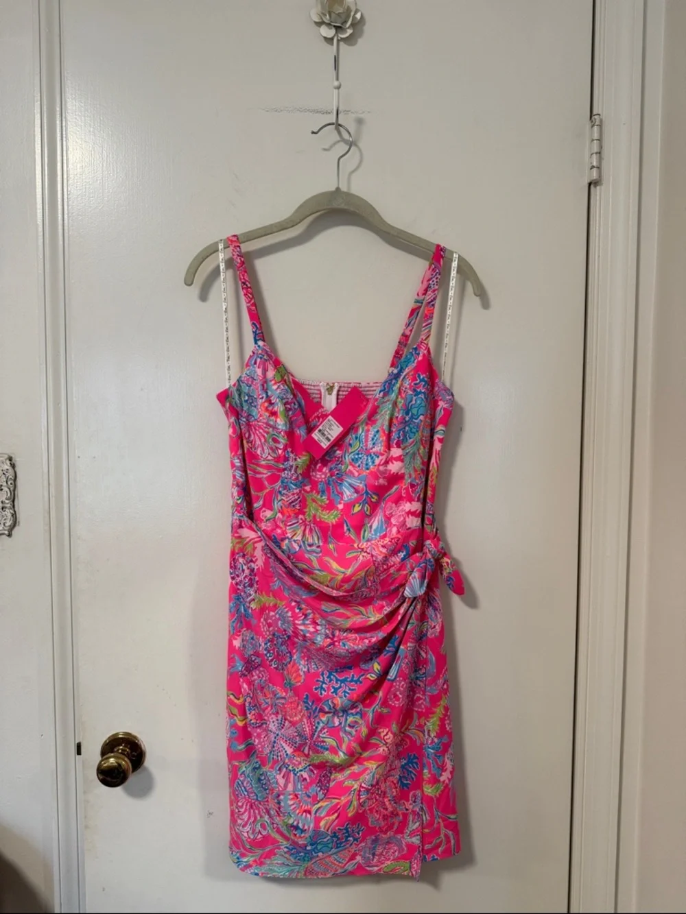 Lilly Pulitzer Scarlet Stretch Dress Pink Isle Print: Shell Me Something Good - Picture 2 of 12